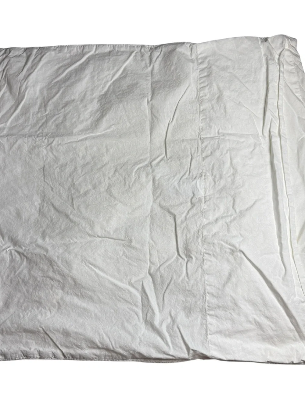 Anthropologie Neve Euro Sham Cotton Embellished Tufted Shabby Cloud Soft Cream